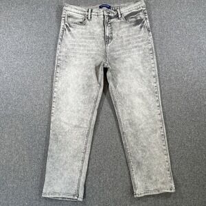 Scotch & Soda Amsterdam Gray Wash Jeans Women's Size 12 Straight Stretch